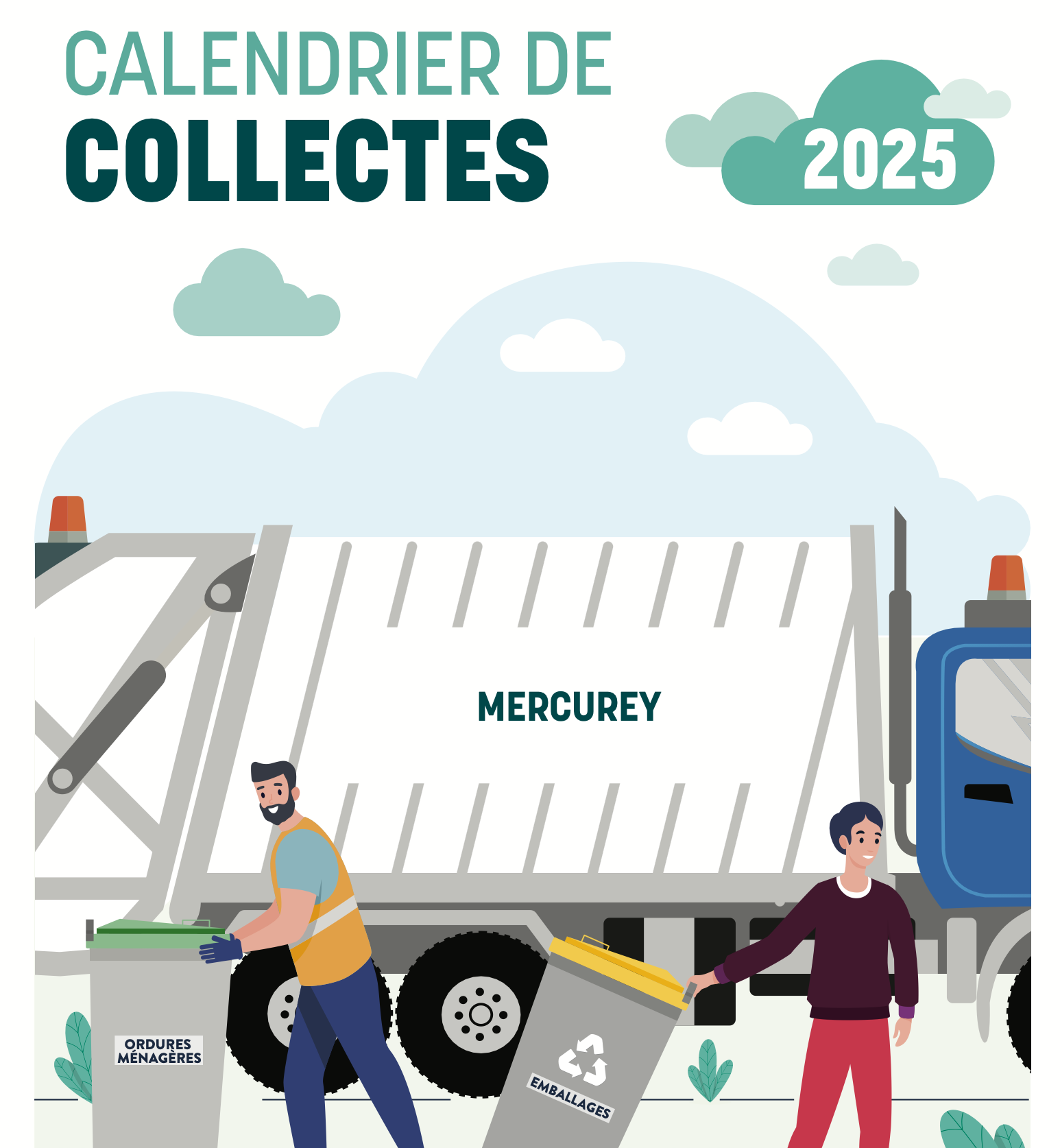 2025 Calendrier de collectes