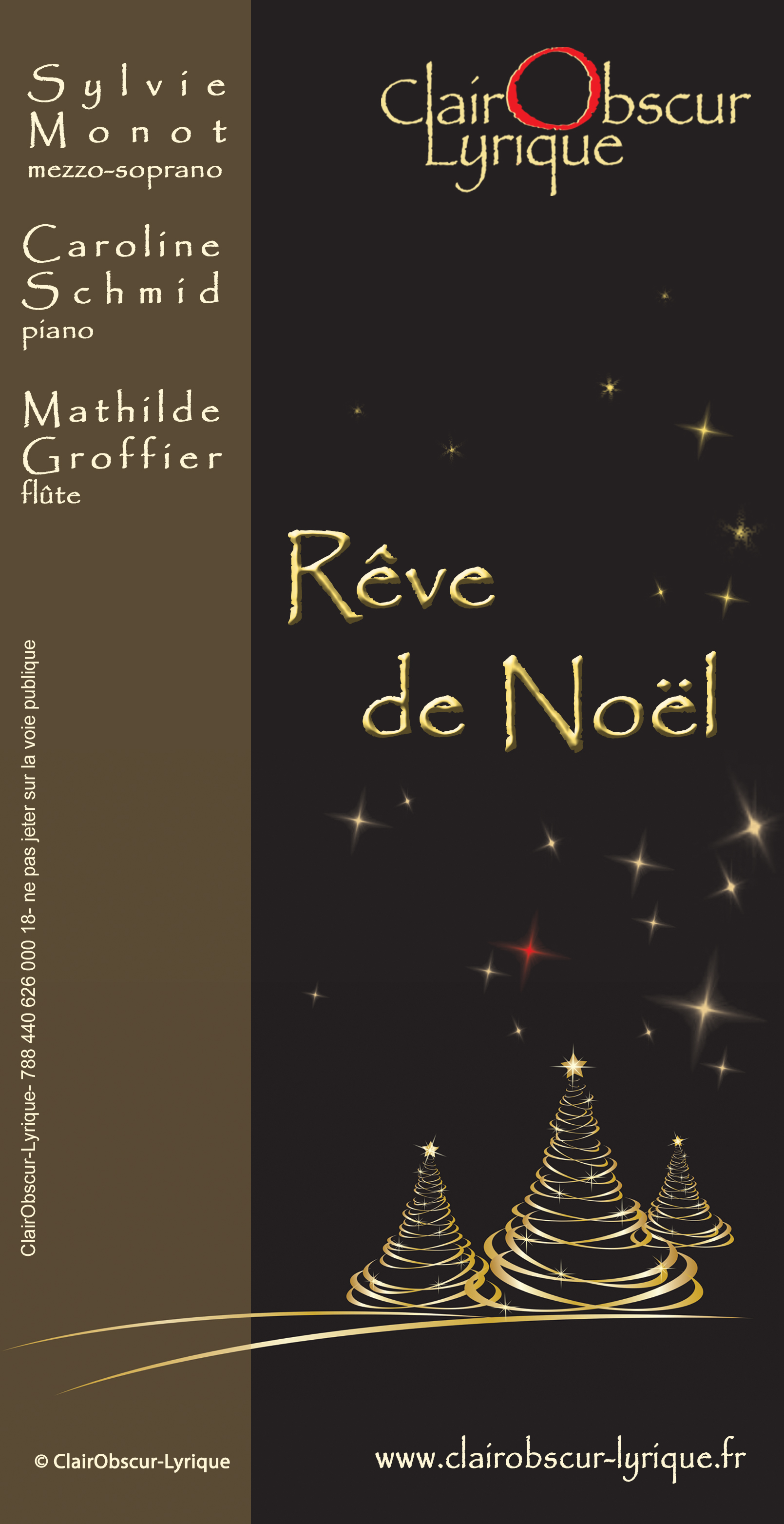 Affiche du concert rêve de Noël