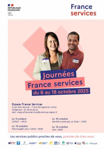 Portes ouvertes à l'espace france services du 6 au 10 octobre