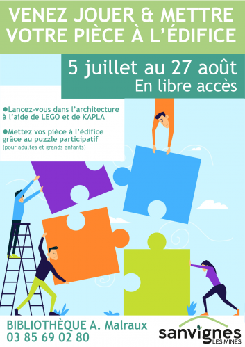 Venez jouer et mettre votre pièce à l'édifice