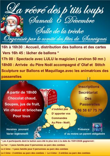 Récrée des p'tits loups samedi 6 décembre 2025 après-midi à la trèche