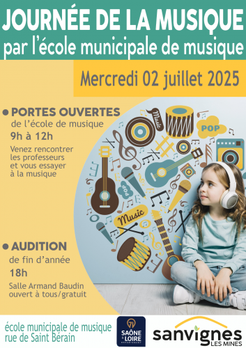 journée de la musique avec portes ouvertes et audition de l'école municipale
