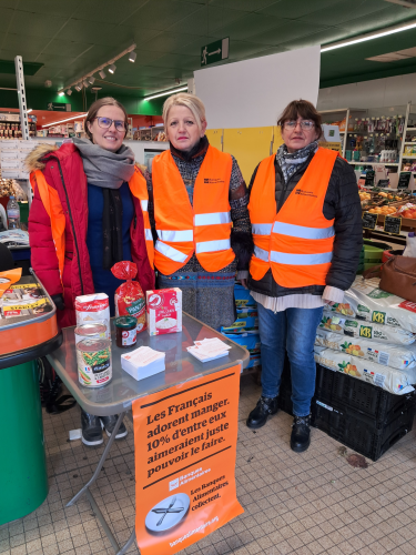 bénévoles de la banque alimentaire