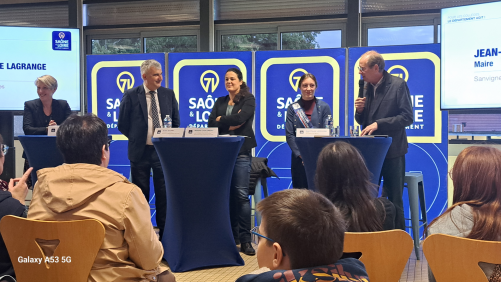 Présentation du futur collège de Sanvignes - Prise de parole de M. LAGRANGE