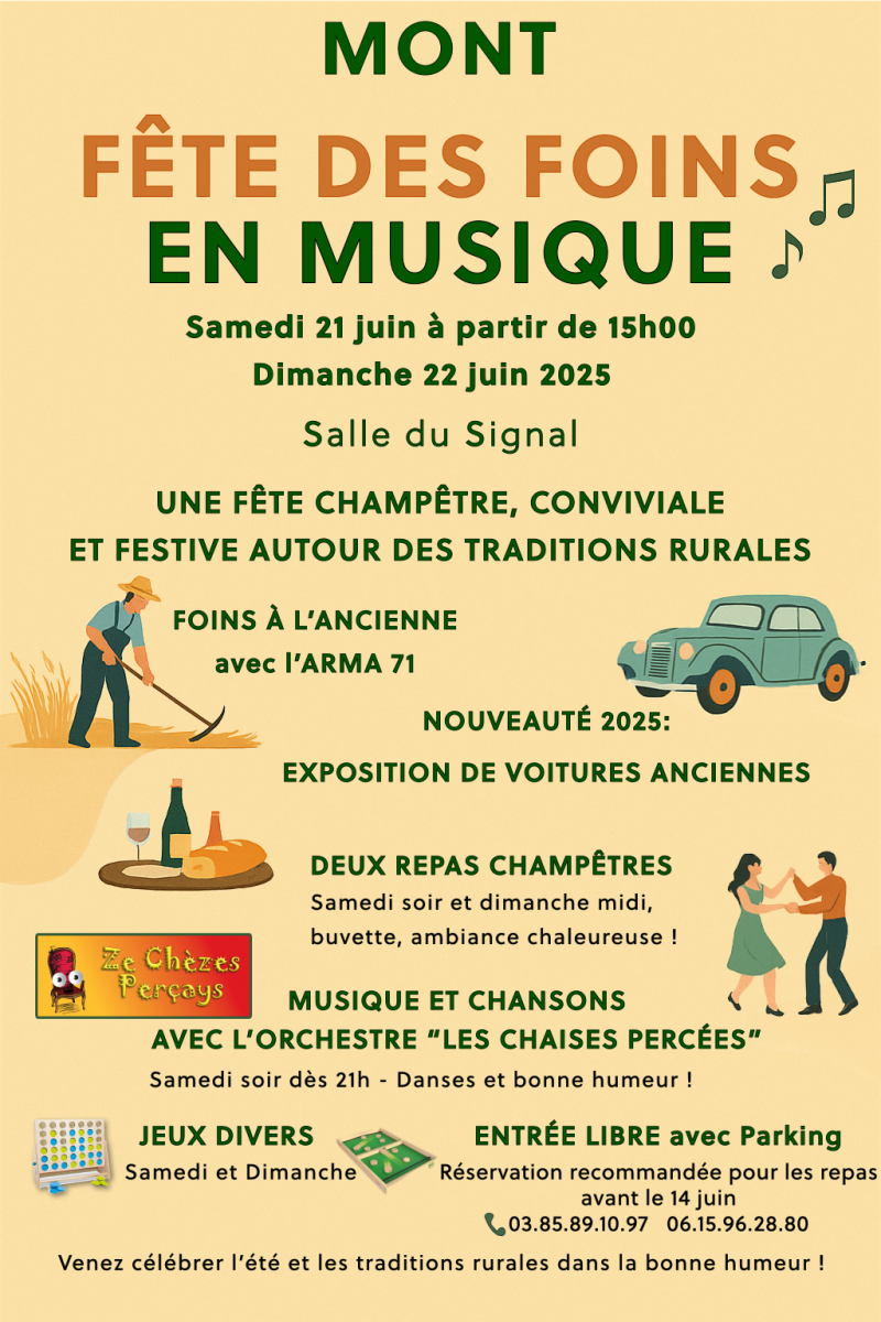 Fete des foins en musique à Mont