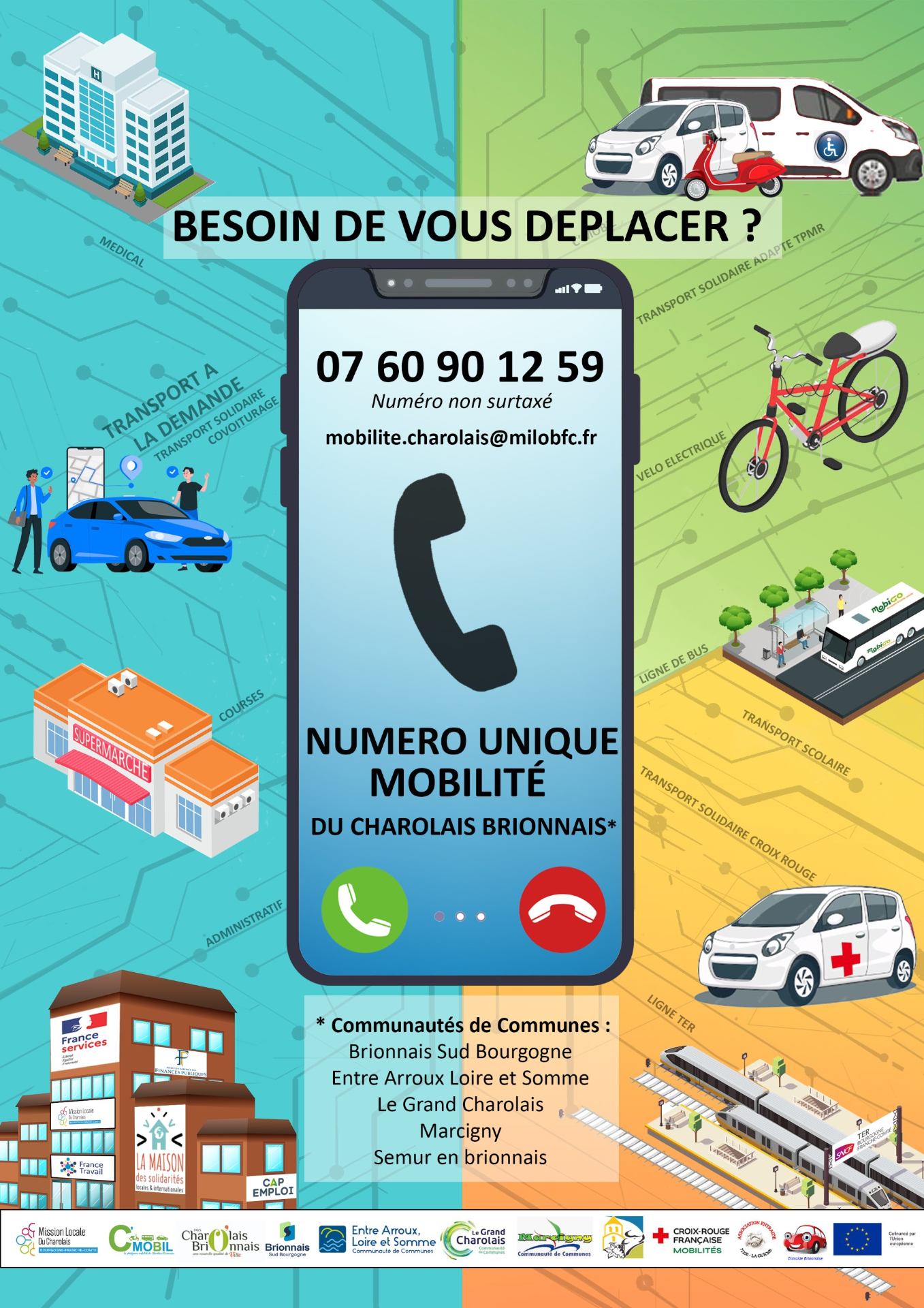 Besoin de vous déplacer ? Numéro unique mobilité