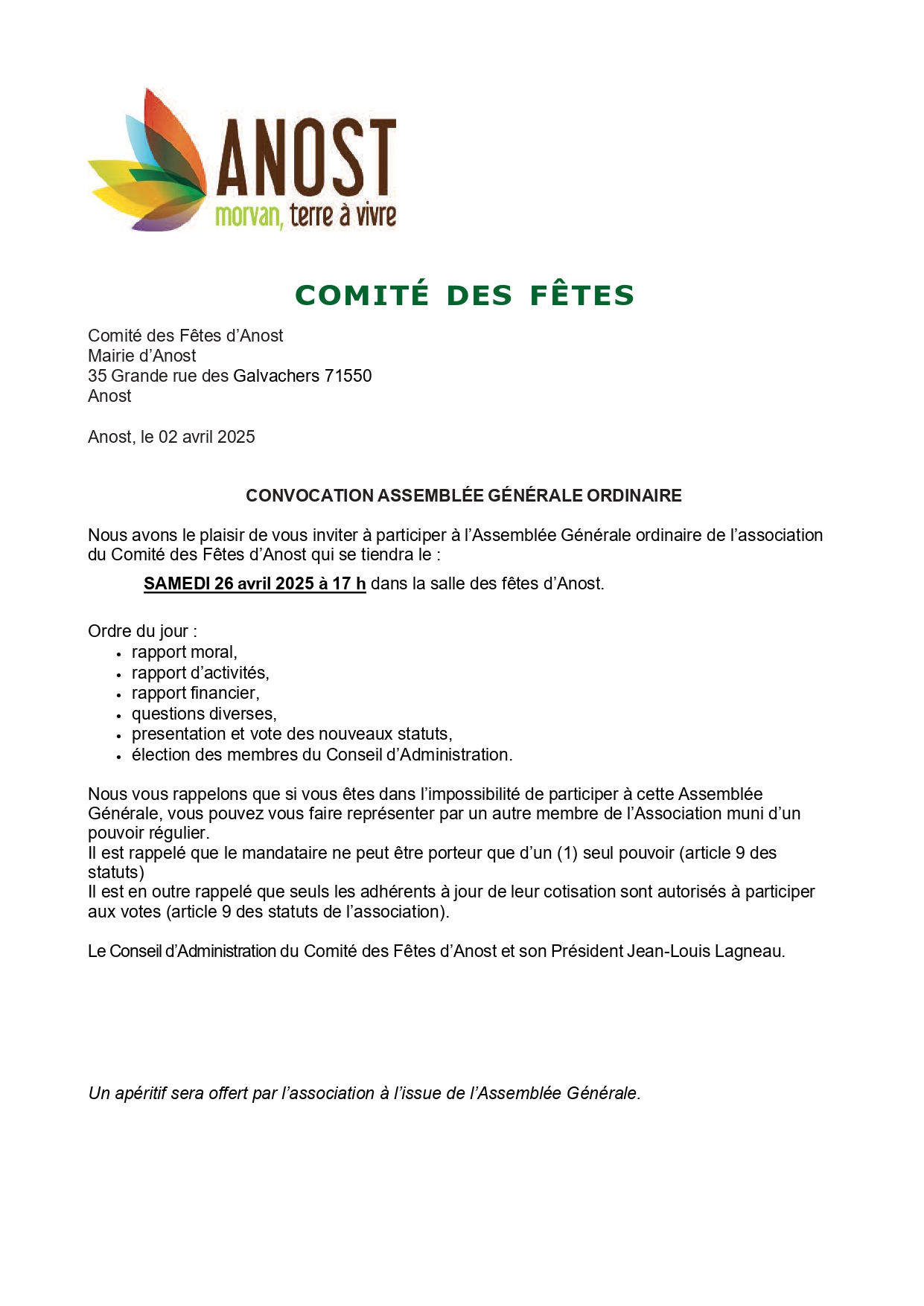 ag comite des fetes