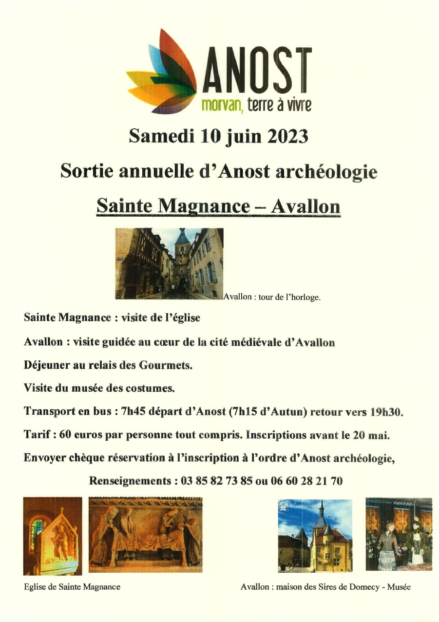 sortie anost archeologie
